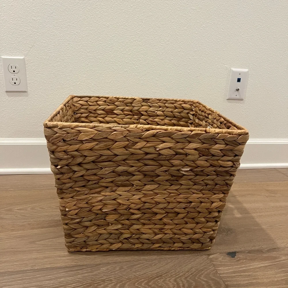 brand new basket ikea storage wood organizer
